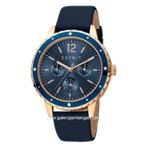 ESPRIT ES1L357L0085 Leather Dark Blue Strap